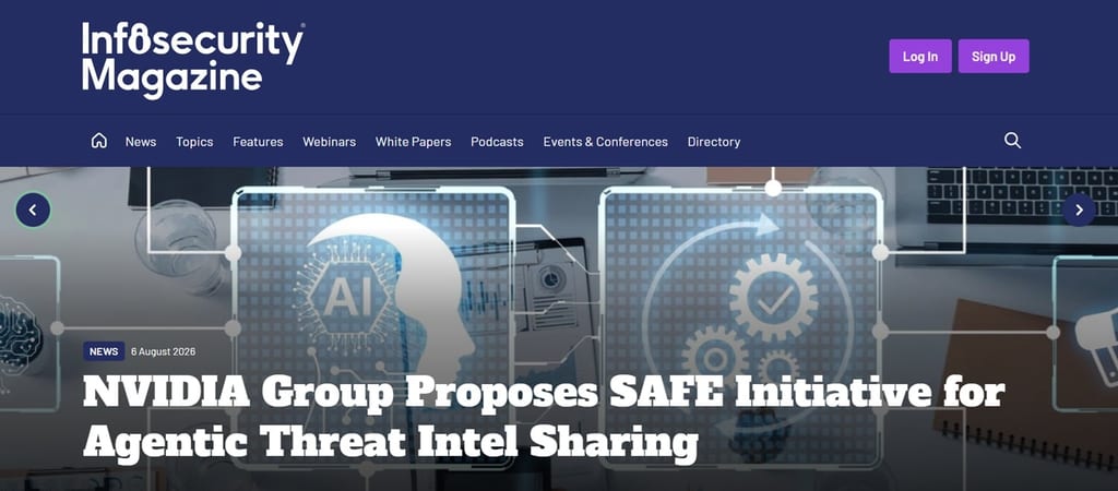 Skjermbilde av nettsiden til Infosecurity Magazine