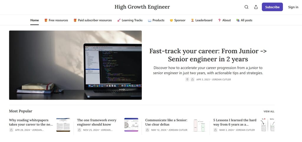 Websiden for Ingeniør med høj vækst