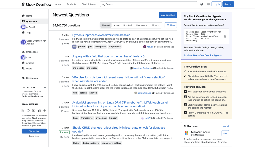 Stack Overflow-fællesskab